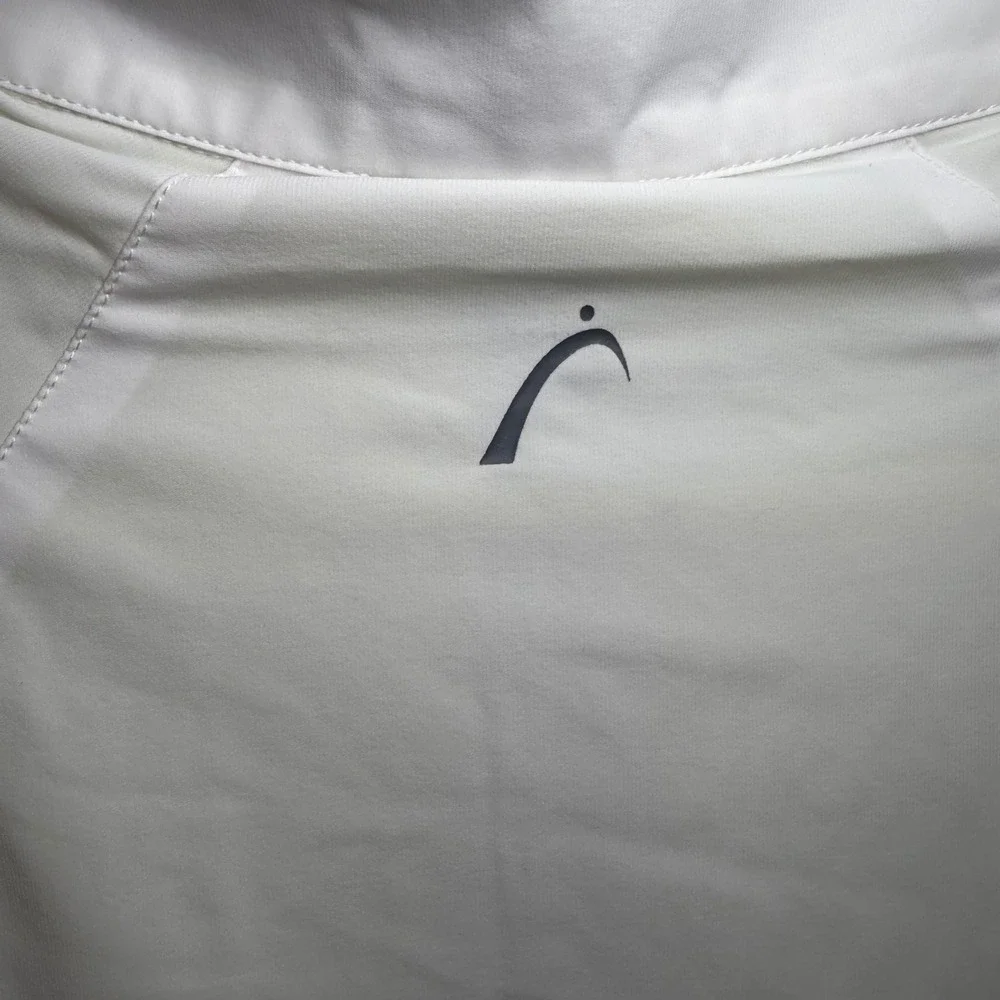 Swingdish Golf Jacket M‎ White Lime Green Ruched Peplum Full Zip J001-1